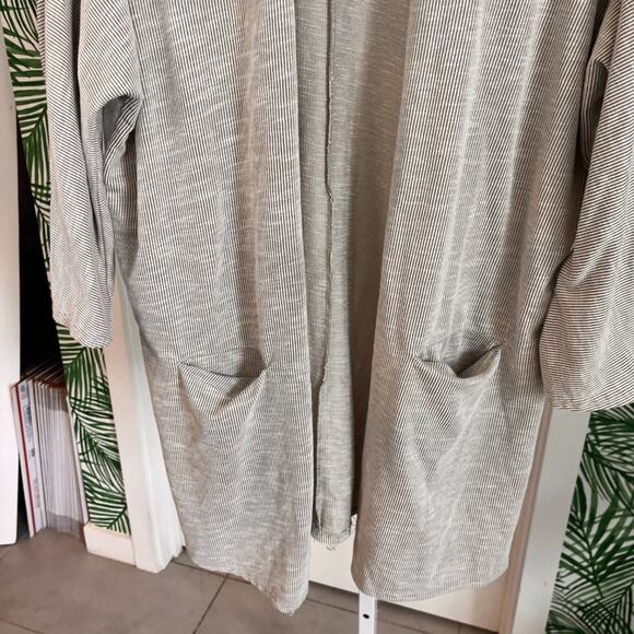 DONNI Womens Gray Open Long Cardigan One Size NWOT - Picture 5 of 11